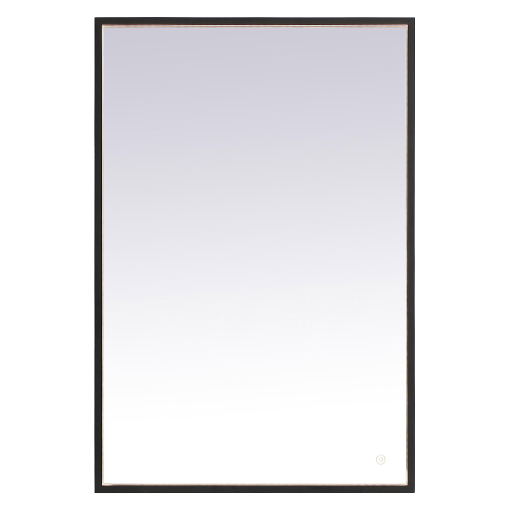 Elegant Wall Mirror - Black, D 27", H 40" (MRE62740BK)