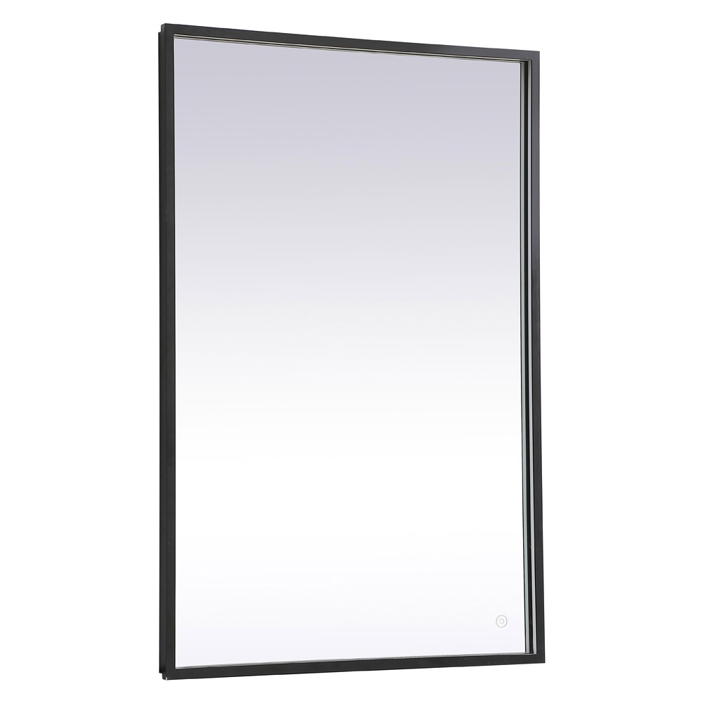 Elegant Wall Mirror - Black, D 27", H 40" (MRE62740BK)