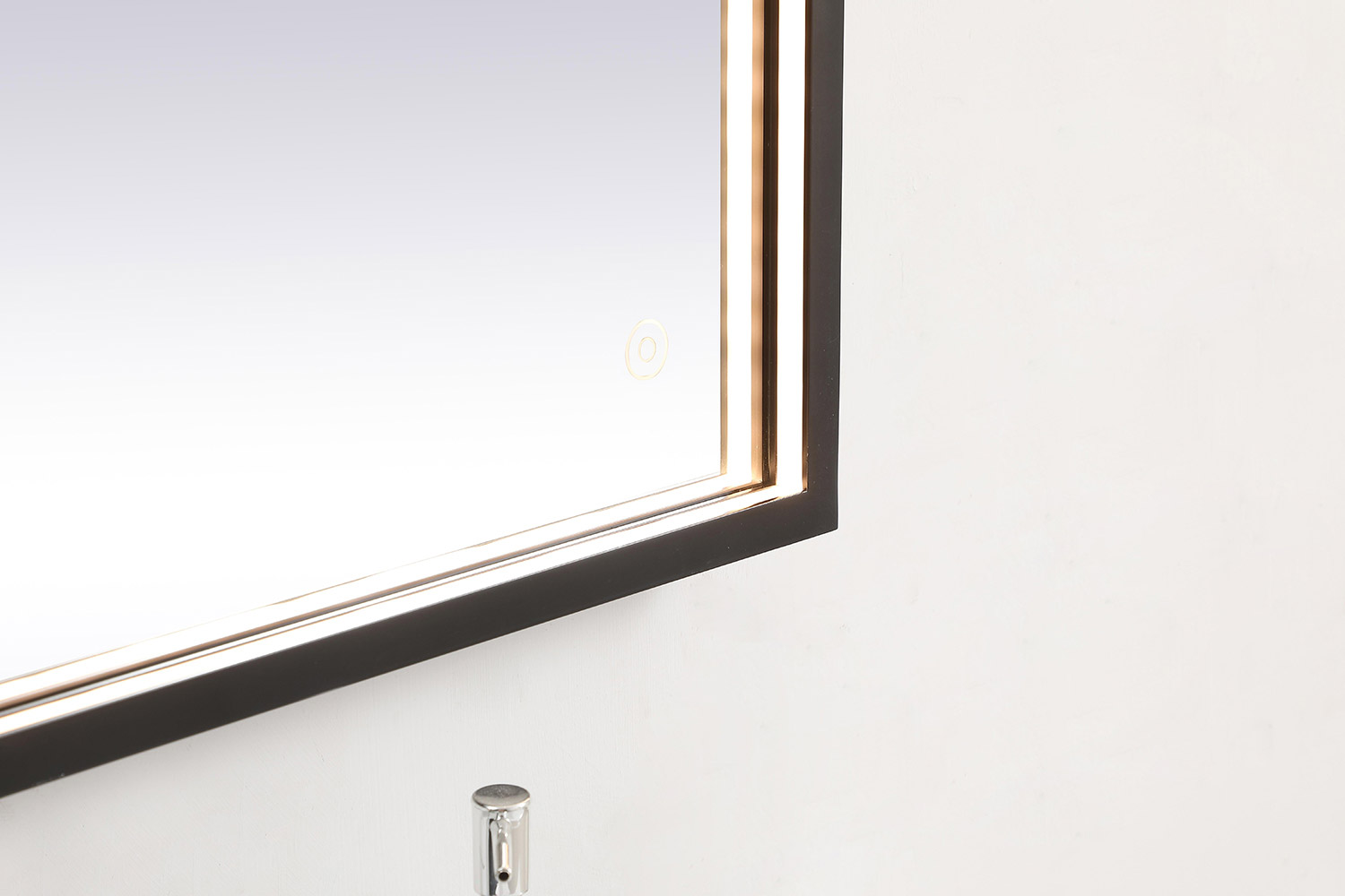 Elegant Wall Mirror - Black, D 30", H 30" (MRE63030BK)