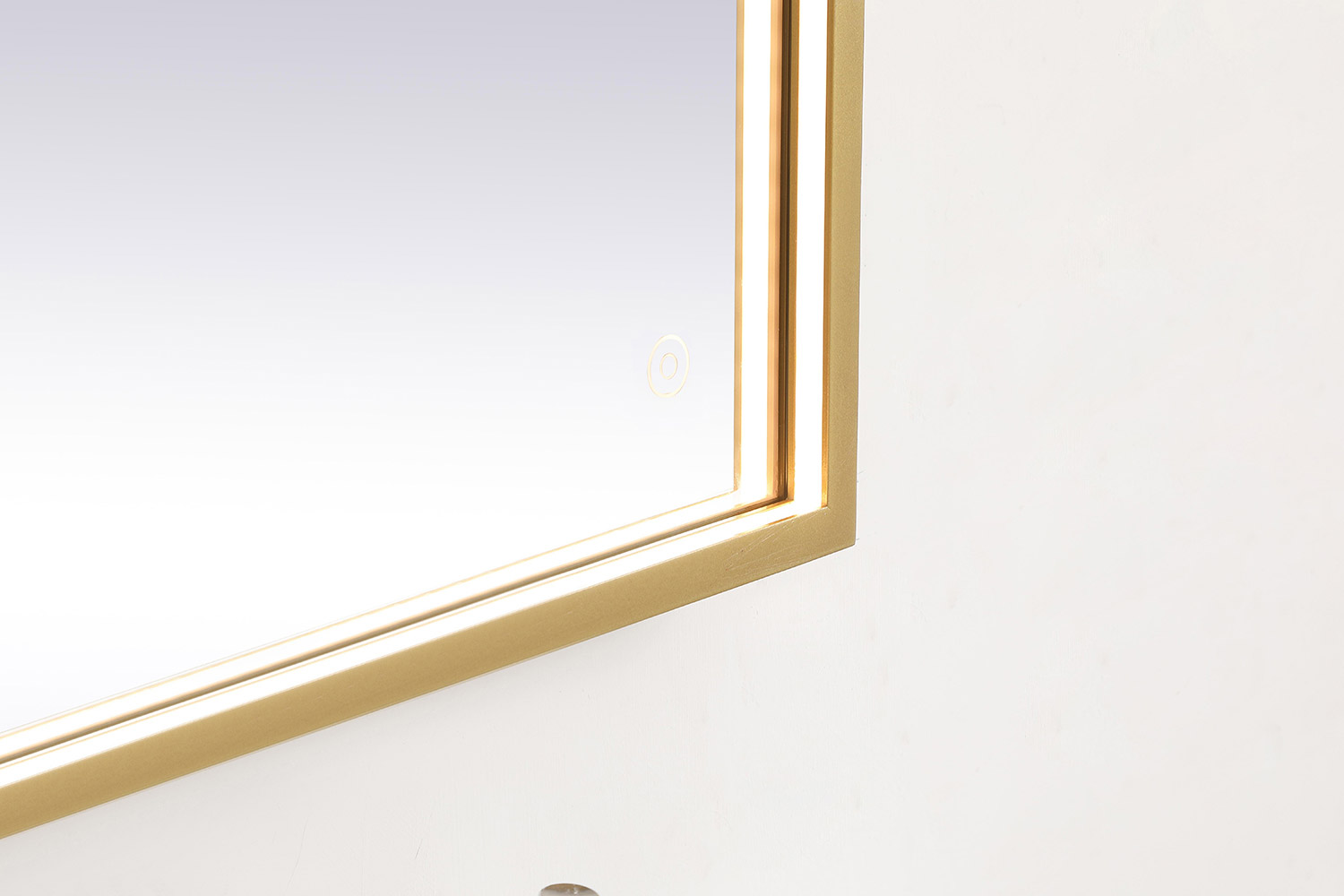 Elegant Wall Mirror - Brass, D 30", H 30" (MRE63030BR)