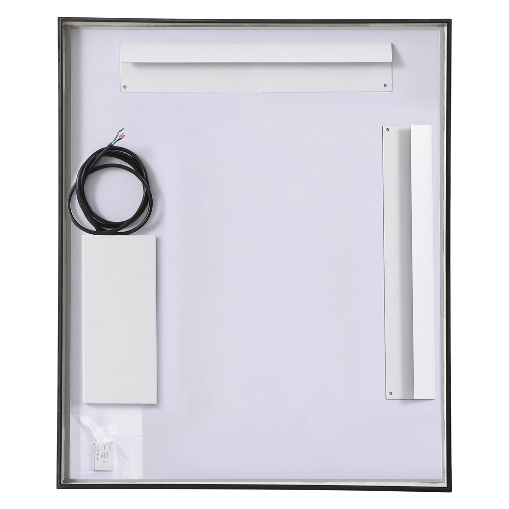 Elegant Wall Mirror - Black, D 30", H 36" (MRE63036BK)