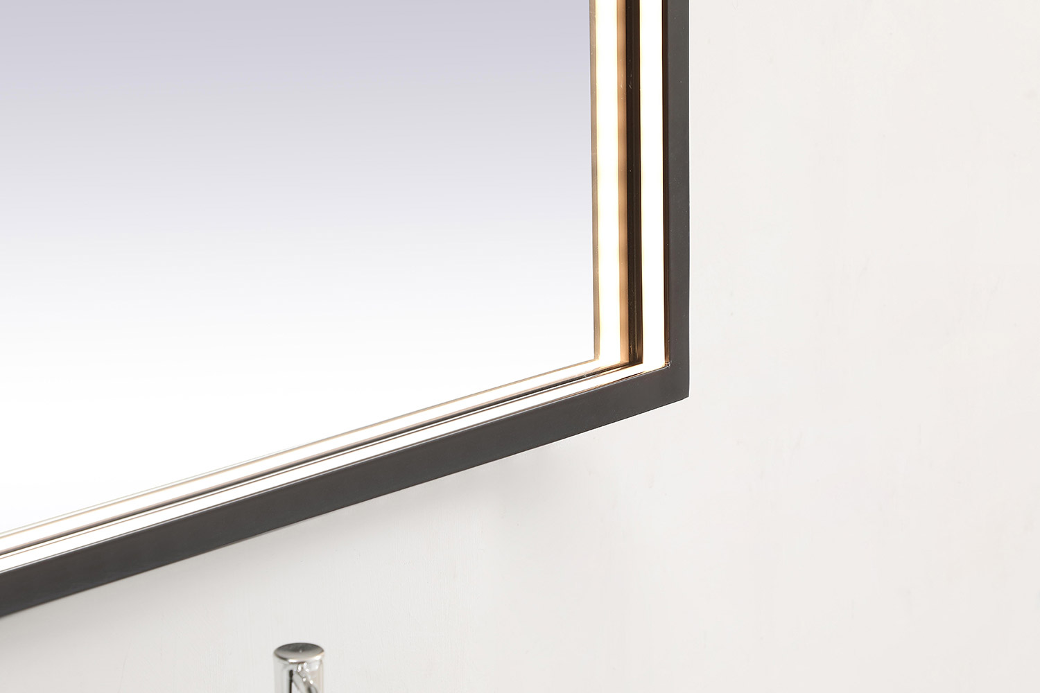 Elegant Wall Mirror - Black, D 30", H 36" (MRE63036BK)