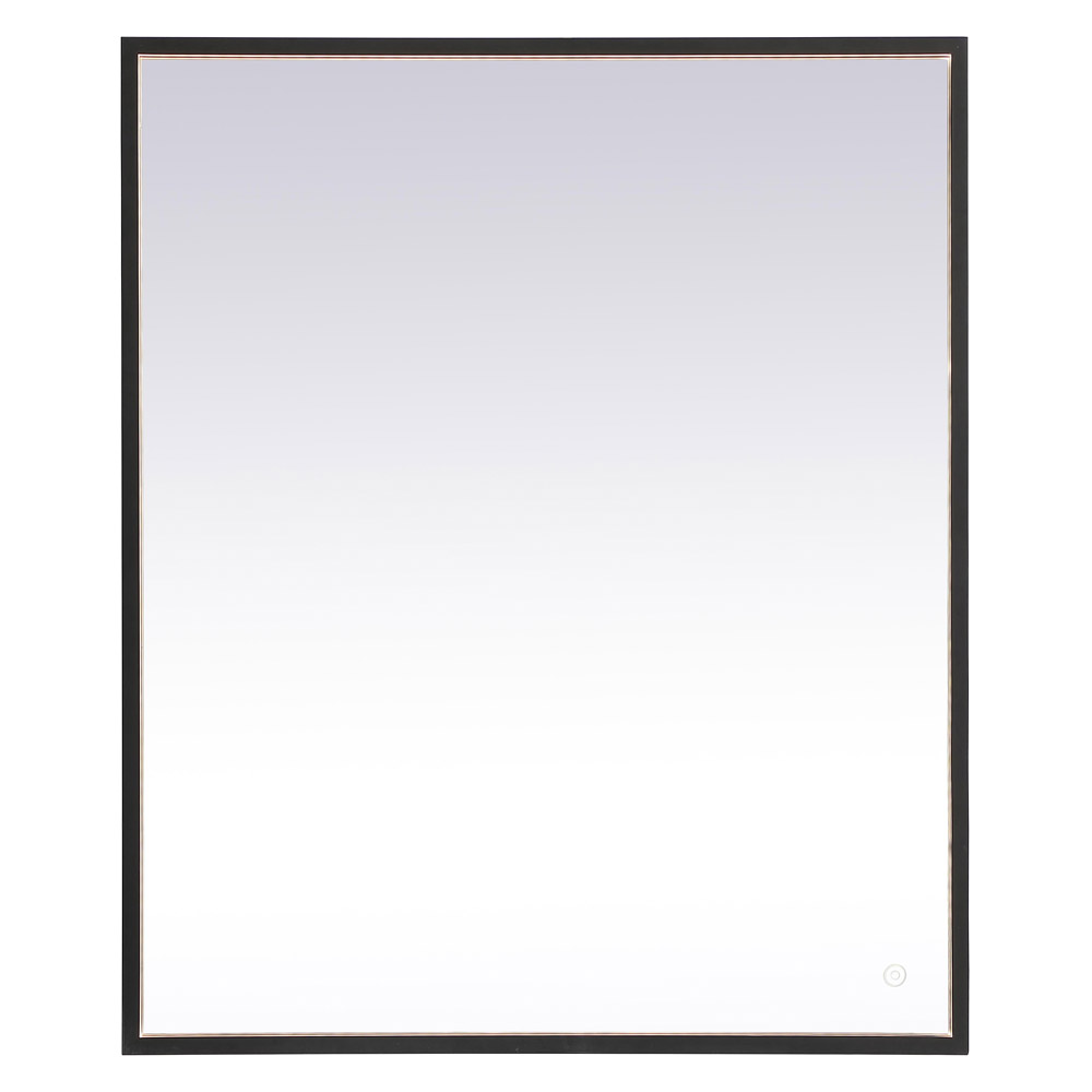 Elegant Wall Mirror - Black, D 30", H 36" (MRE63036BK)