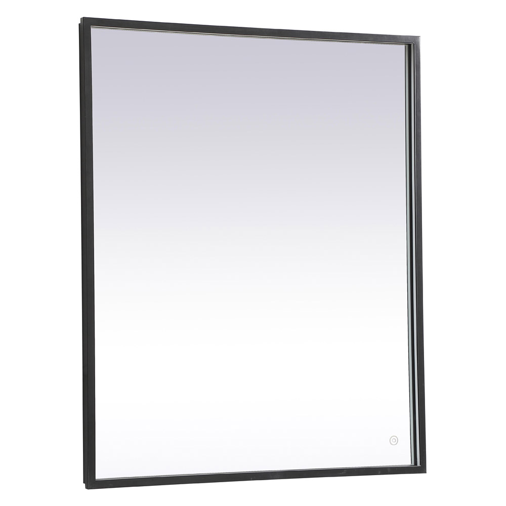 Elegant Wall Mirror - Black, D 30", H 36" (MRE63036BK)