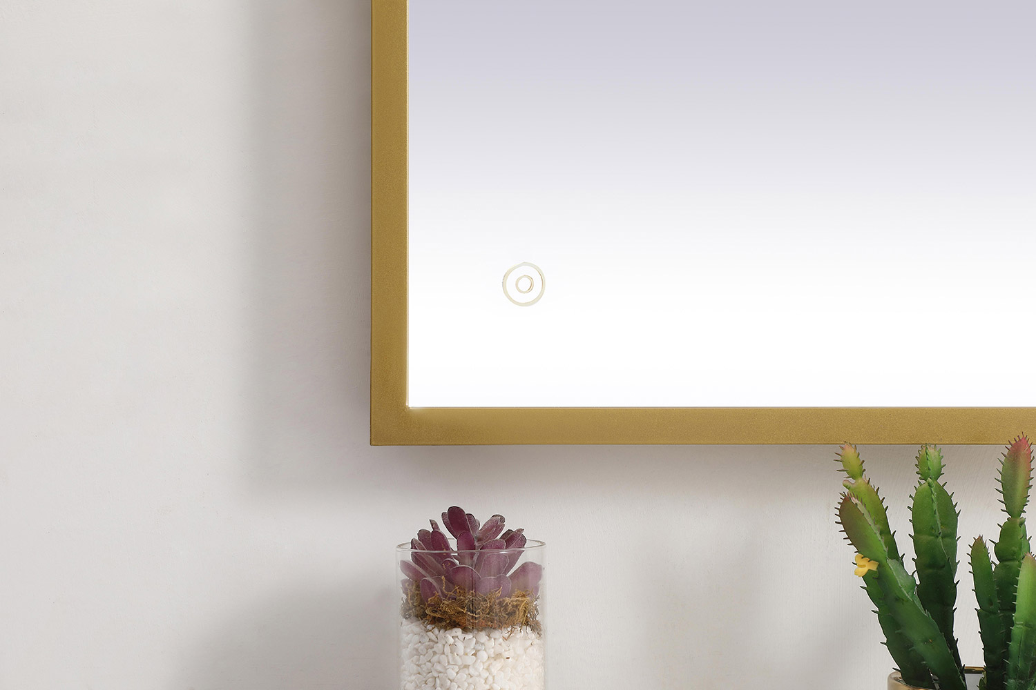 Elegant Wall Mirror - Brass, D 30", H 36" (MRE63036BR)