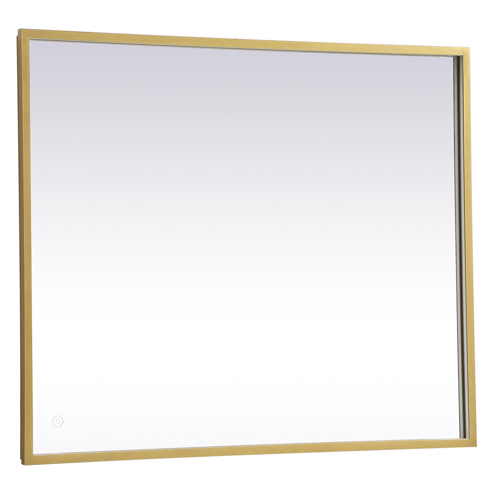 Elegant Wall Mirror - Brass, D 30", H 36" (MRE63036BR)