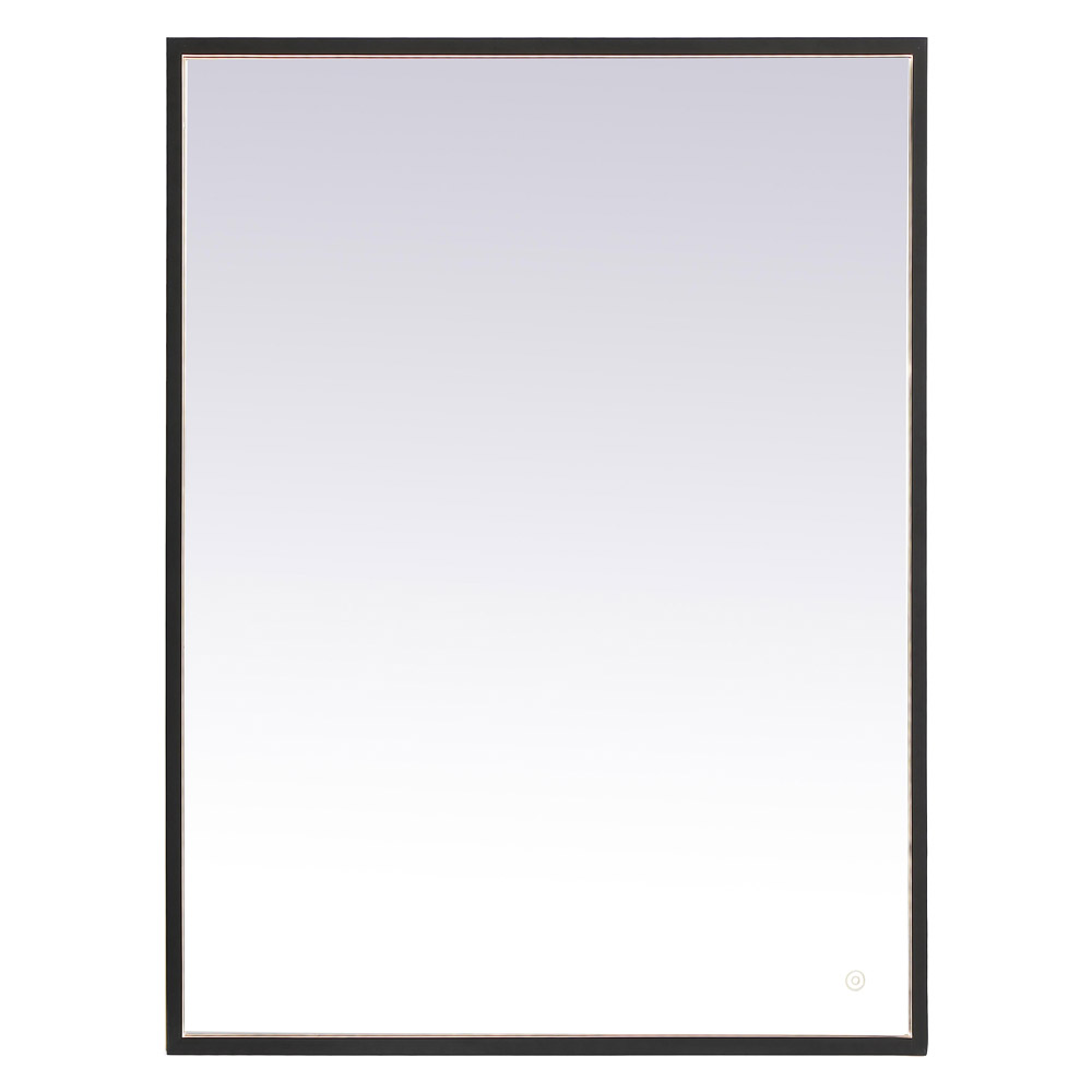 Elegant Wall Mirror - Black, D 30", H 40" (MRE63040BK)