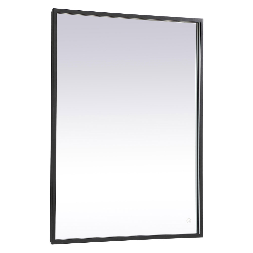 Elegant Wall Mirror - Black, D 30", H 40" (MRE63040BK)