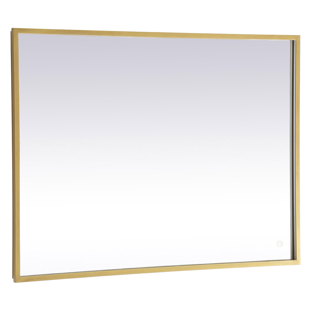 Elegant Wall Mirror - Brass, D 30", H 40" (MRE63040BR)