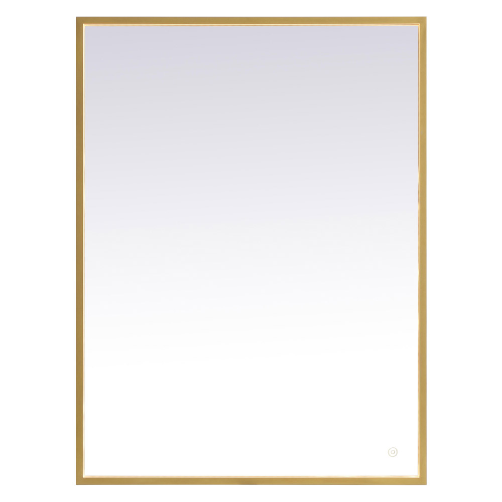 Elegant Wall Mirror - Brass, D 30", H 40" (MRE63040BR)