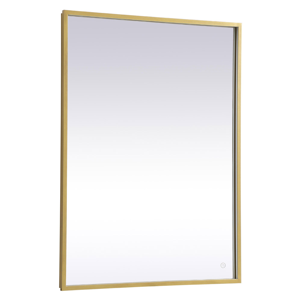 Elegant Wall Mirror - Brass, D 30", H 40" (MRE63040BR)