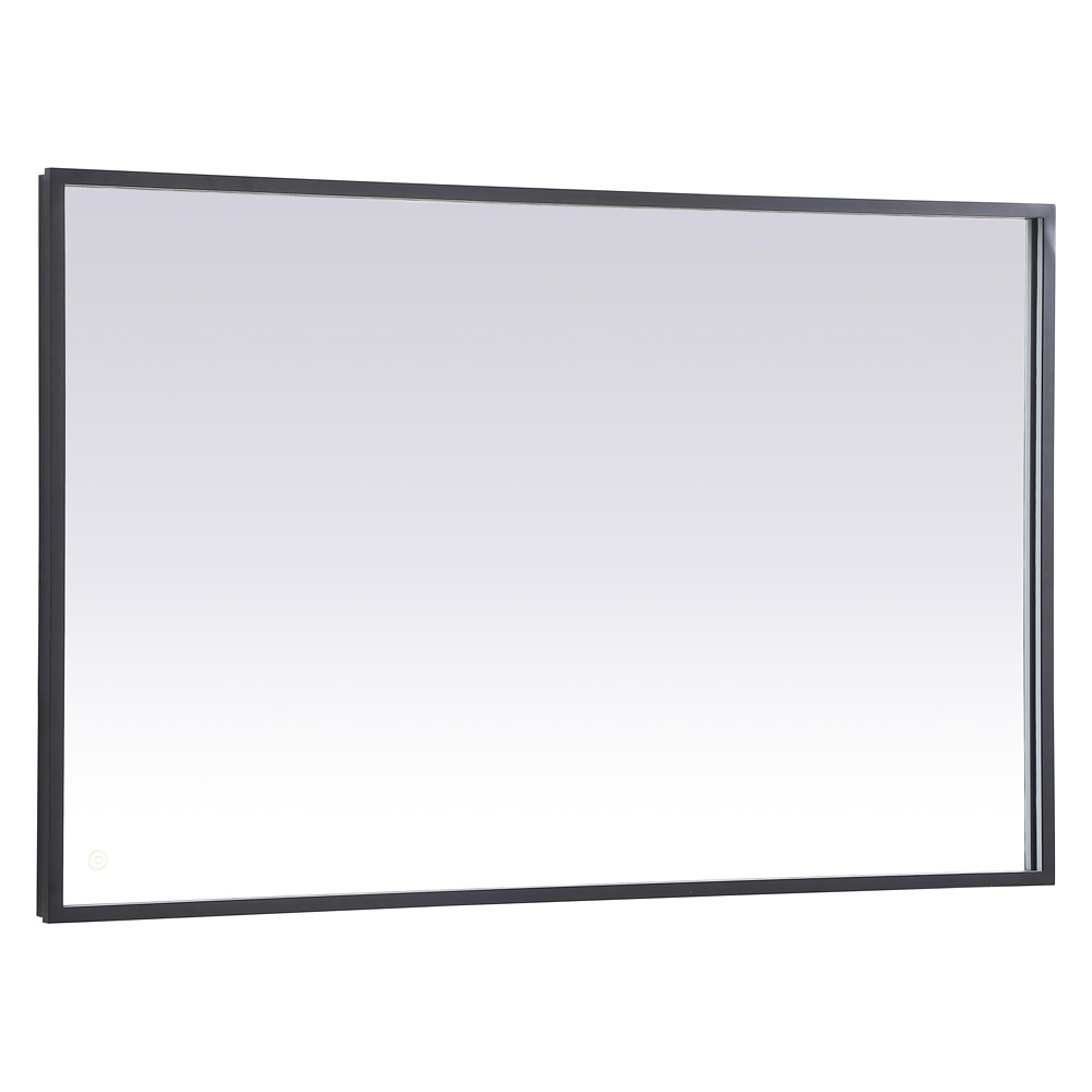 Elegant Wall Mirror - Black, D 48", H 30" (MRE63048BK)