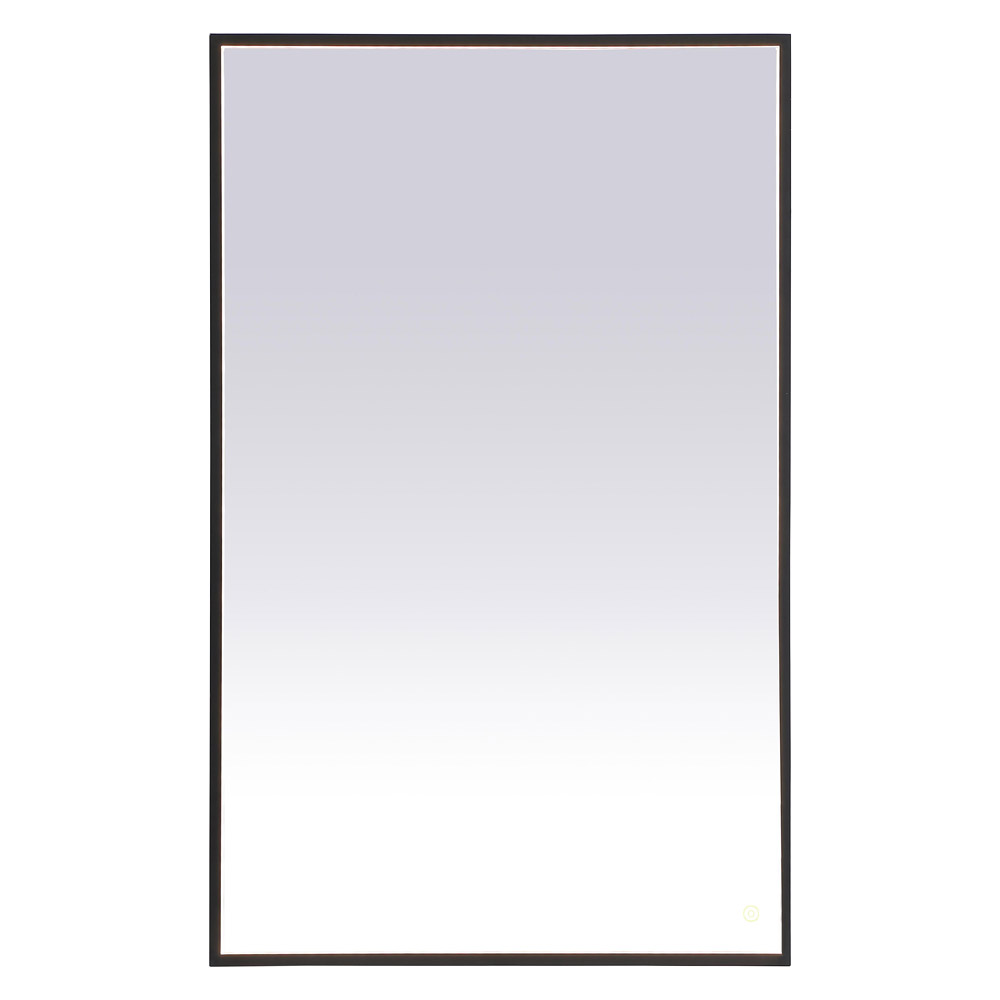 Elegant Wall Mirror - Black, D 48", H 30" (MRE63048BK)