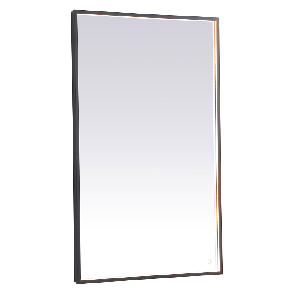 Elegant Wall Mirror - Black, D 48", H 30" (MRE63048BK)