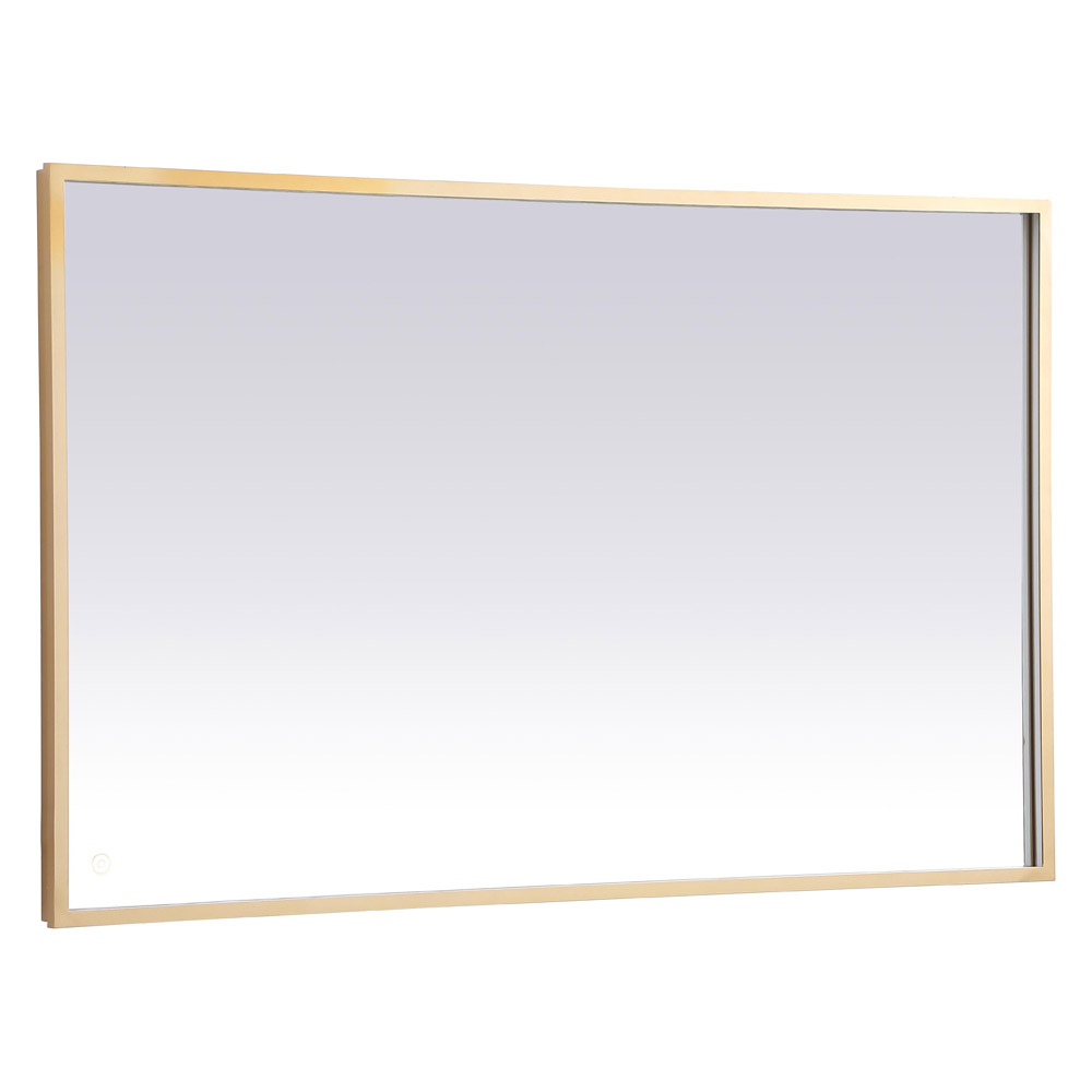 Elegant Wall Mirror - Brass, D 48", H 30" (MRE63048BR)