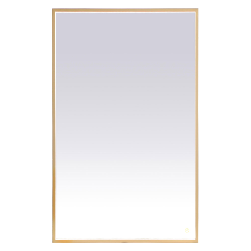 Elegant Wall Mirror - Brass, D 48", H 30" (MRE63048BR)