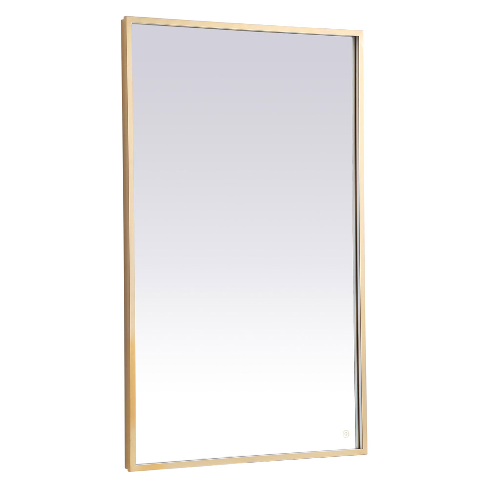 Elegant Wall Mirror - Brass, D 48", H 30" (MRE63048BR)