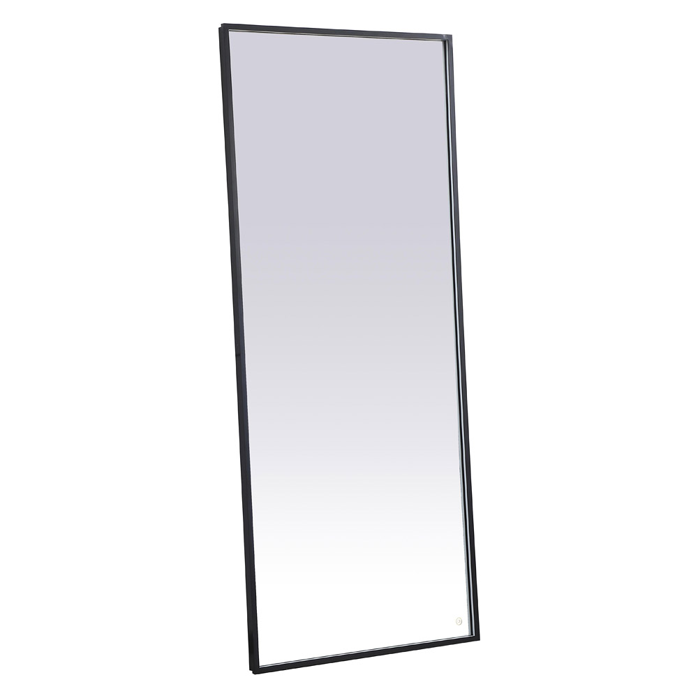 Elegant Wall Mirror - Black, D 72", H 30" (MRE63072BK)