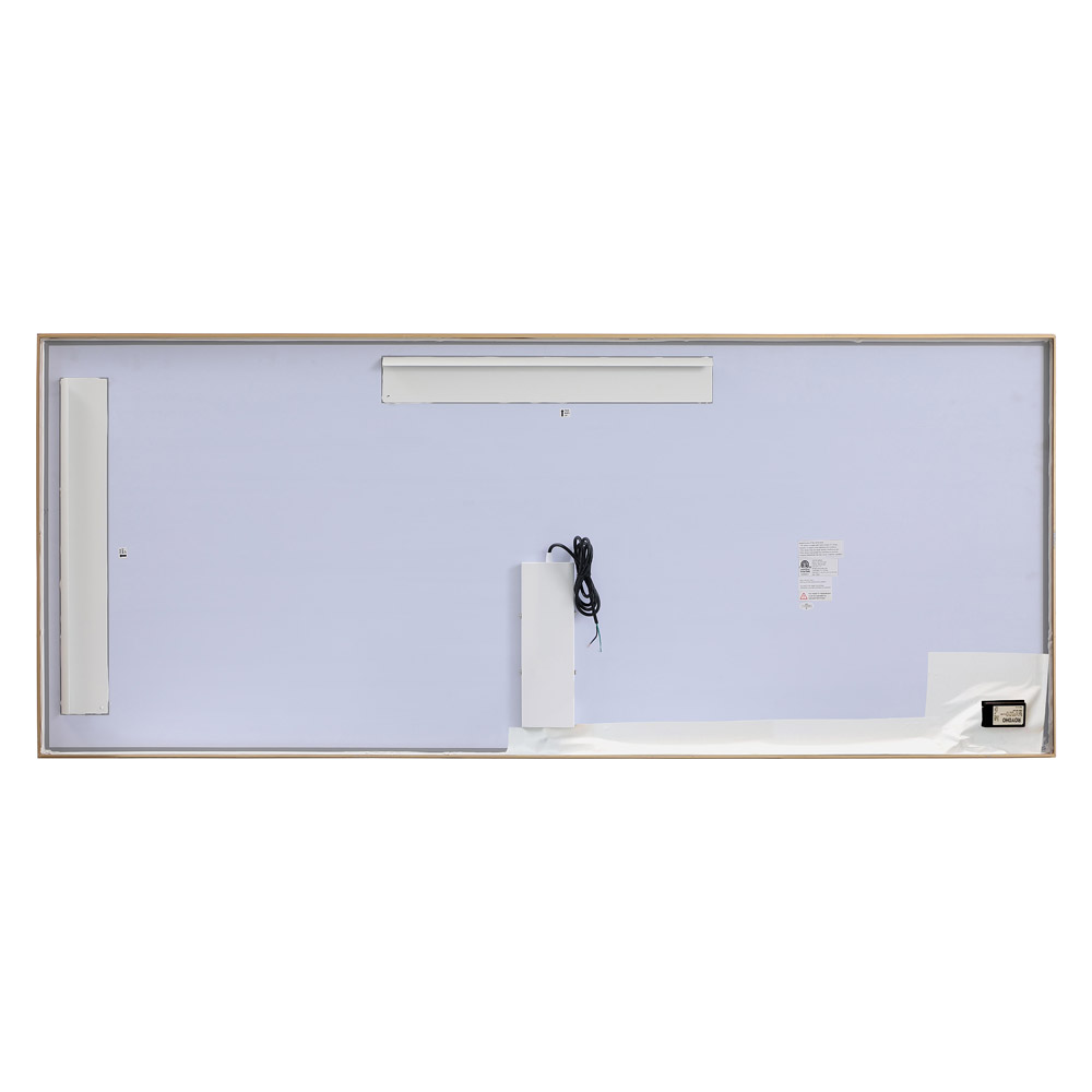 Elegant Wall Mirror - Brass, D 72", H 30" (MRE63072BR)