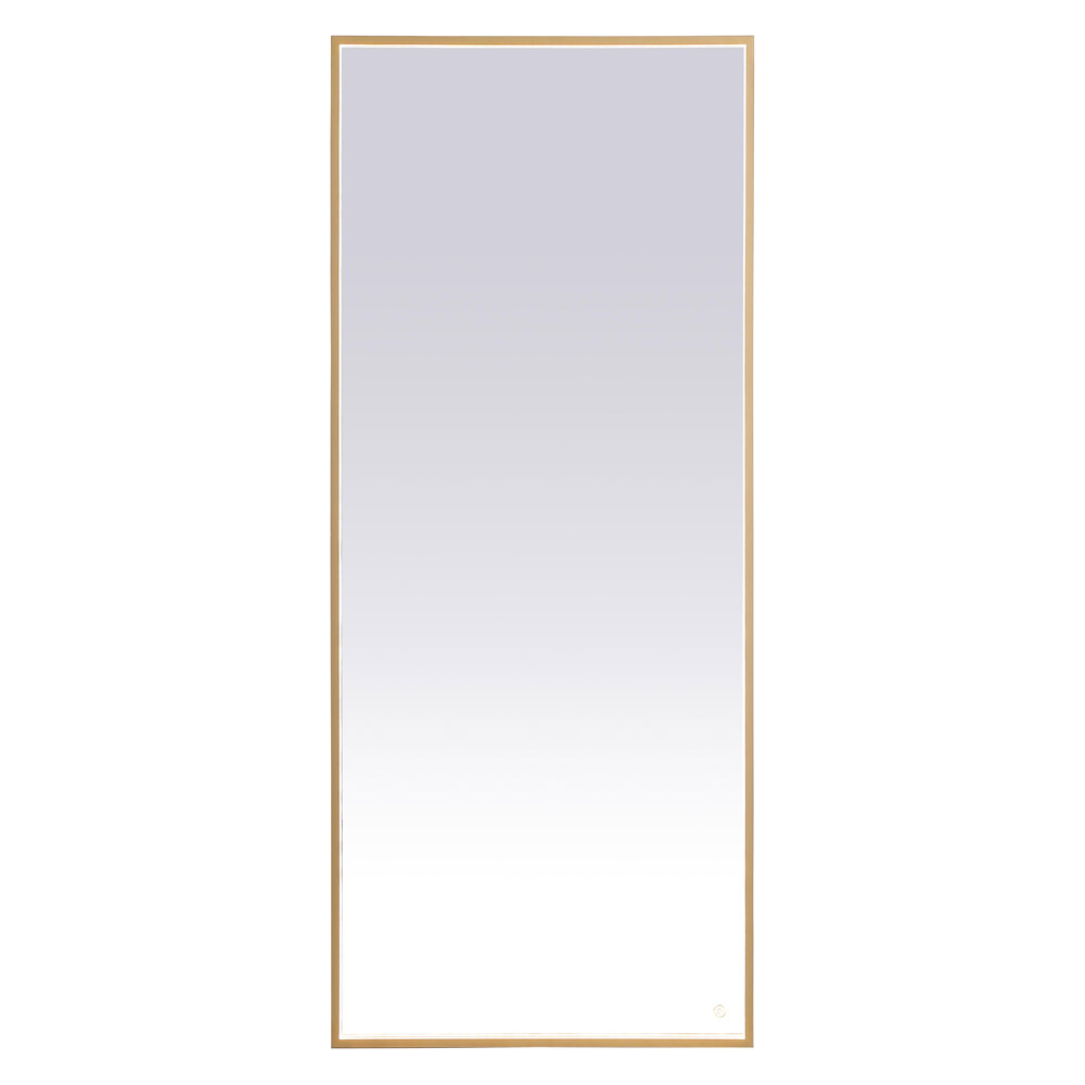 Elegant Wall Mirror - Brass, D 72", H 30" (MRE63072BR)