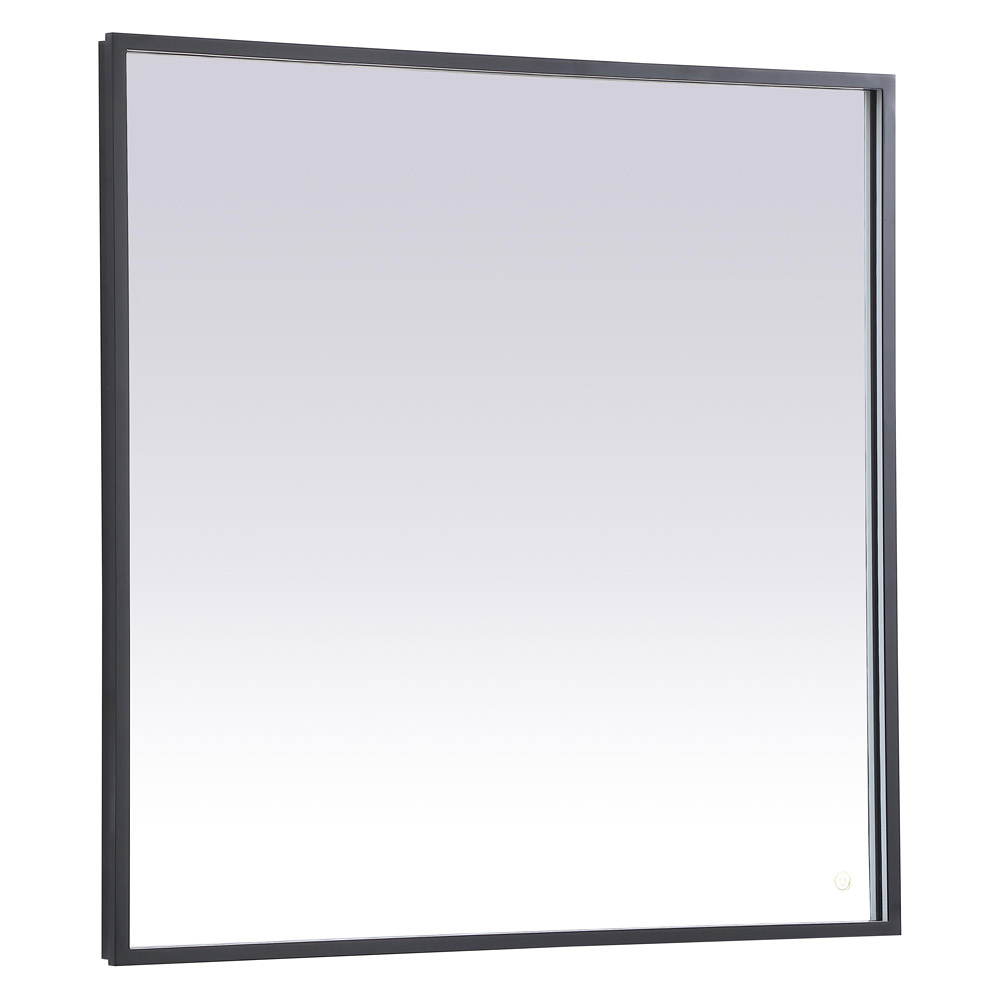 Elegant Wall Mirror - Black, D 36", H 36" (MRE63636BK)