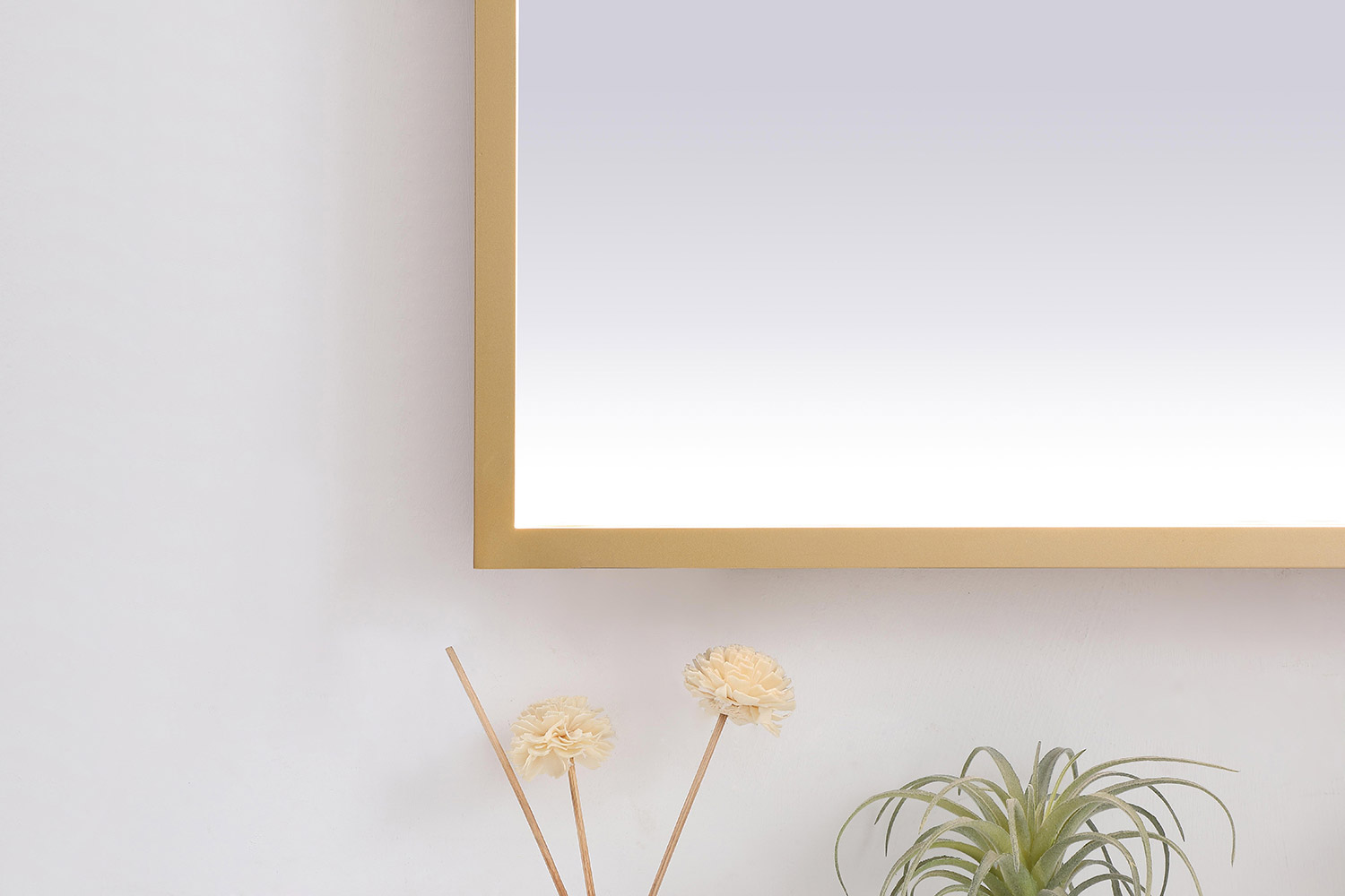 Elegant Wall Mirror - Brass, D 36", H 36" (MRE63636BR)