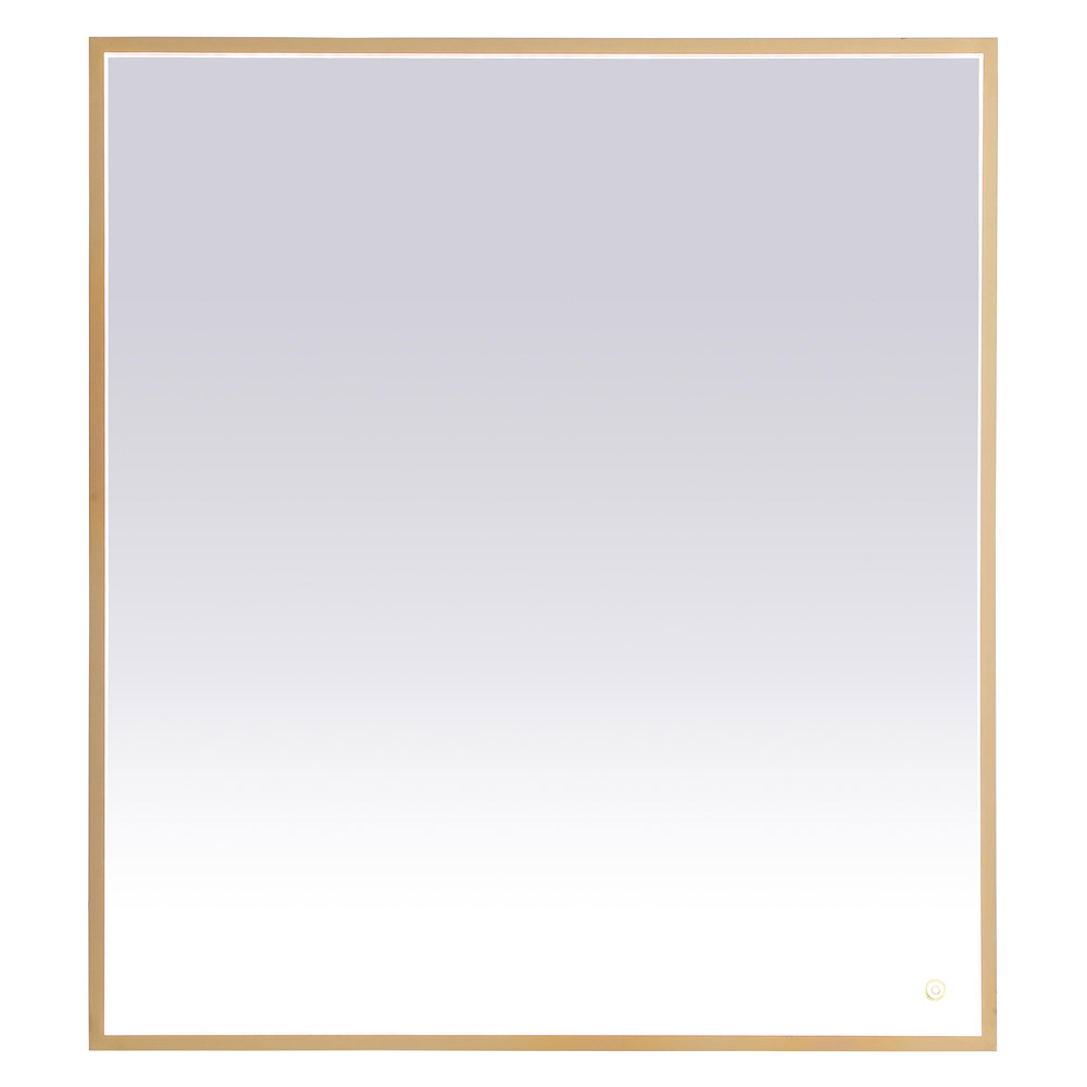 Elegant Wall Mirror - Brass, D 40", H 36" (MRE63640BR)