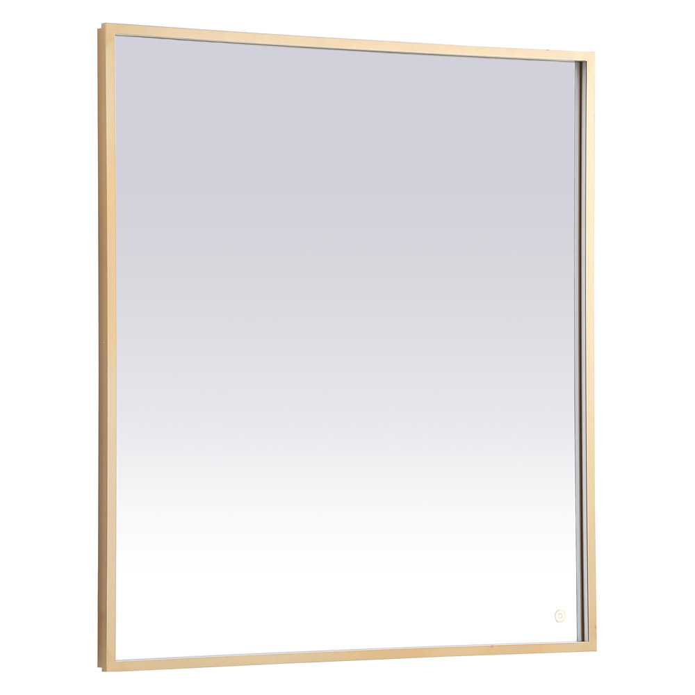 Elegant Wall Mirror - Brass, D 40", H 36" (MRE63640BR)