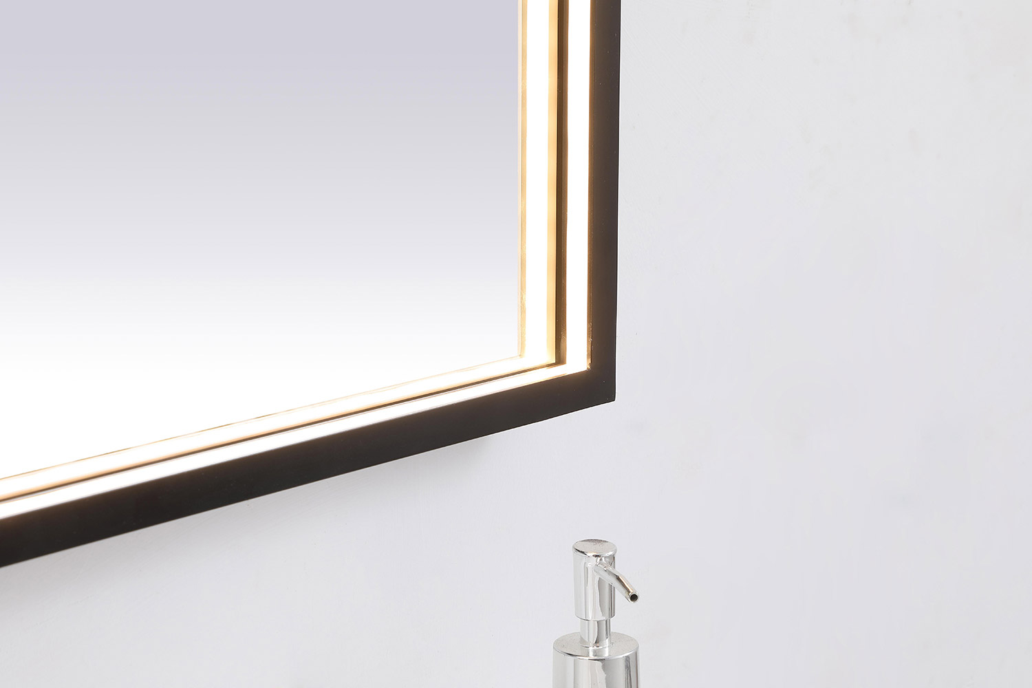 Elegant Wall Mirror - Black, D 48", H 36" (MRE63648BK)