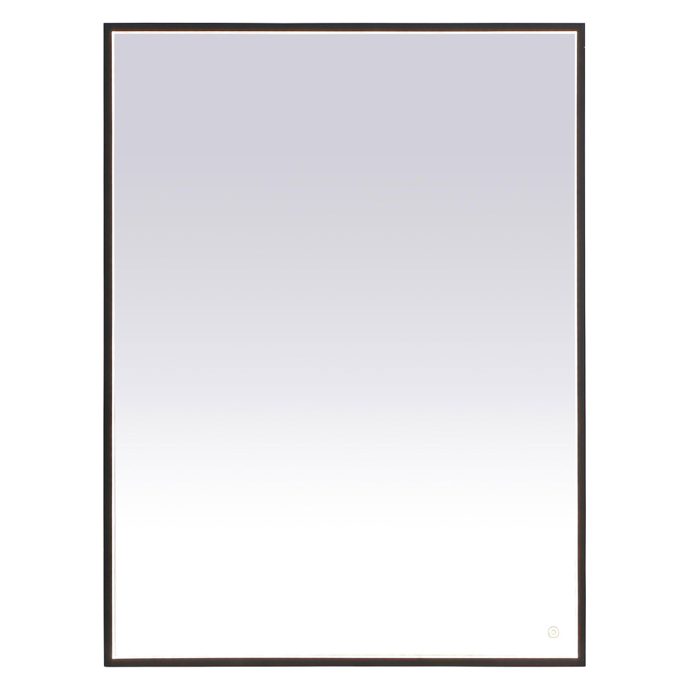 Elegant Wall Mirror - Black, D 48", H 36" (MRE63648BK)