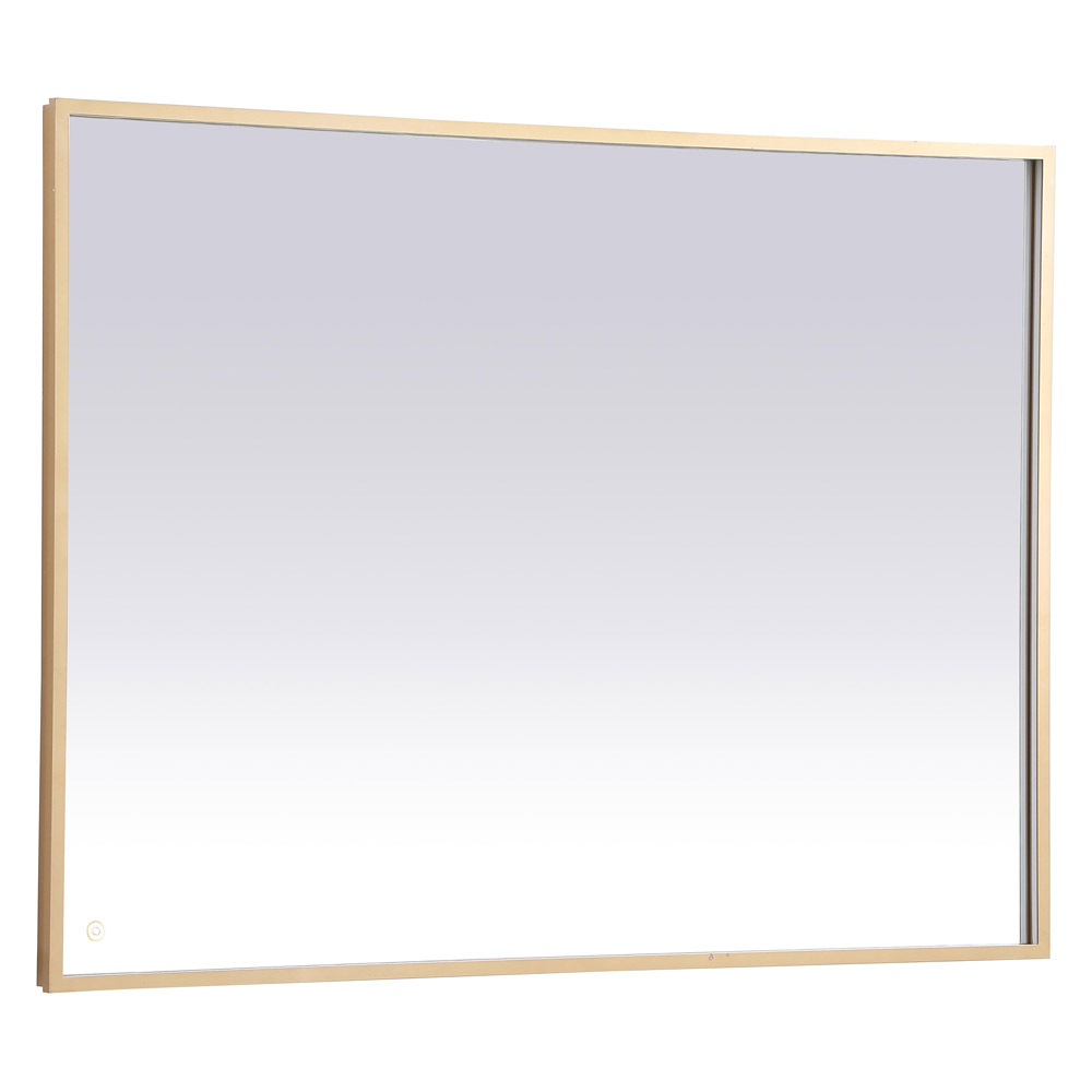 Elegant Wall Mirror - Brass, D 48", H 36" (MRE63648BR)