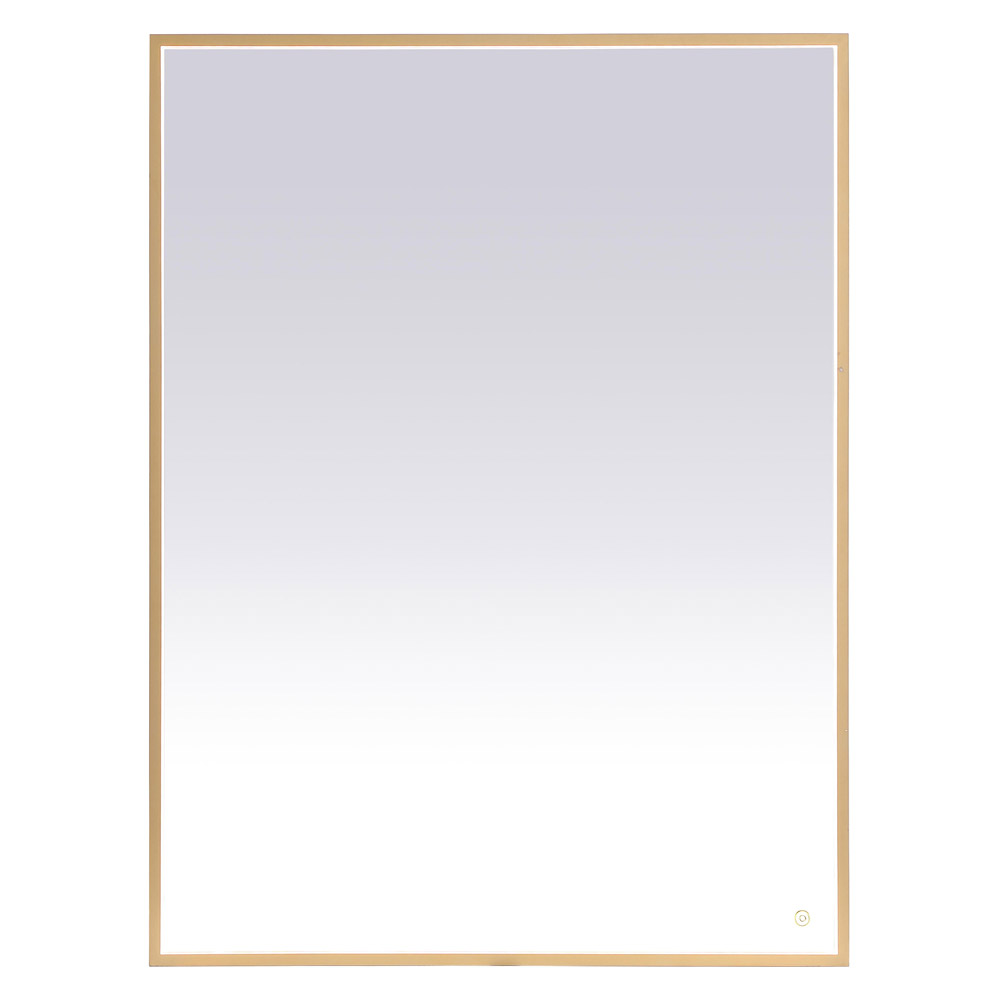 Elegant Wall Mirror - Brass, D 48", H 36" (MRE63648BR)