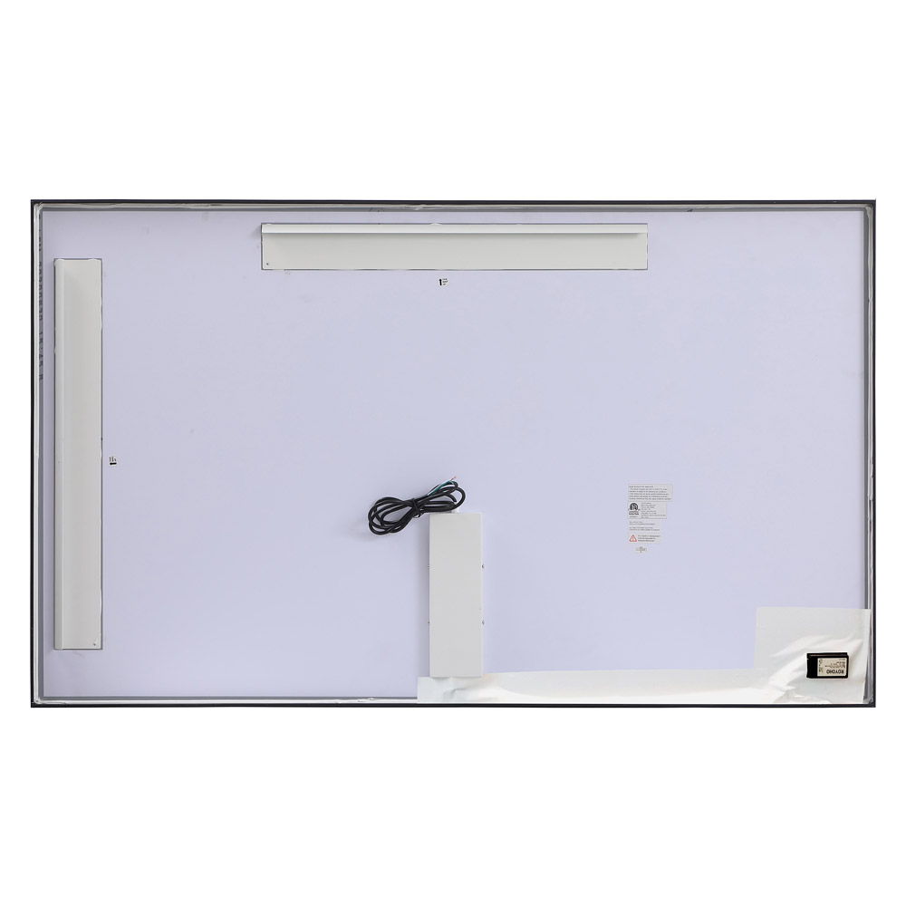 Elegant Wall Mirror - Black, D 60", H 36" (MRE63660BK)