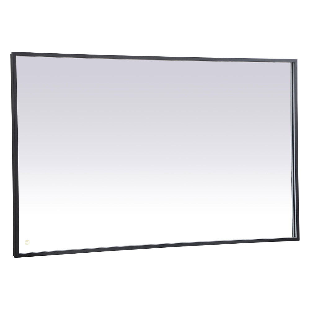 Elegant Wall Mirror - Black, D 60", H 36" (MRE63660BK)