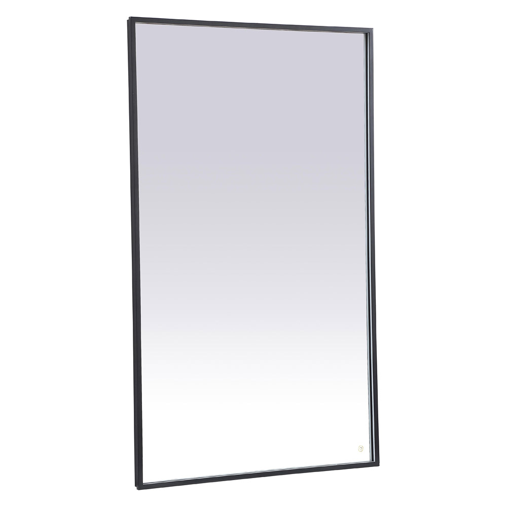 Elegant Wall Mirror - Black, D 60", H 36" (MRE63660BK)