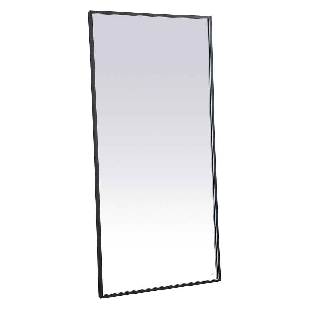 Elegant Wall Mirror - Black, D 72", H 36" (MRE63672BK)