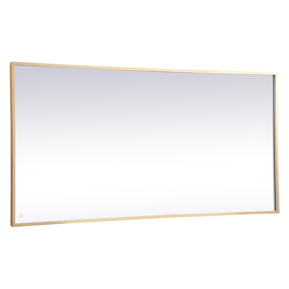 Elegant Wall Mirror - Brass, D 72", H 36" (MRE63672BR)