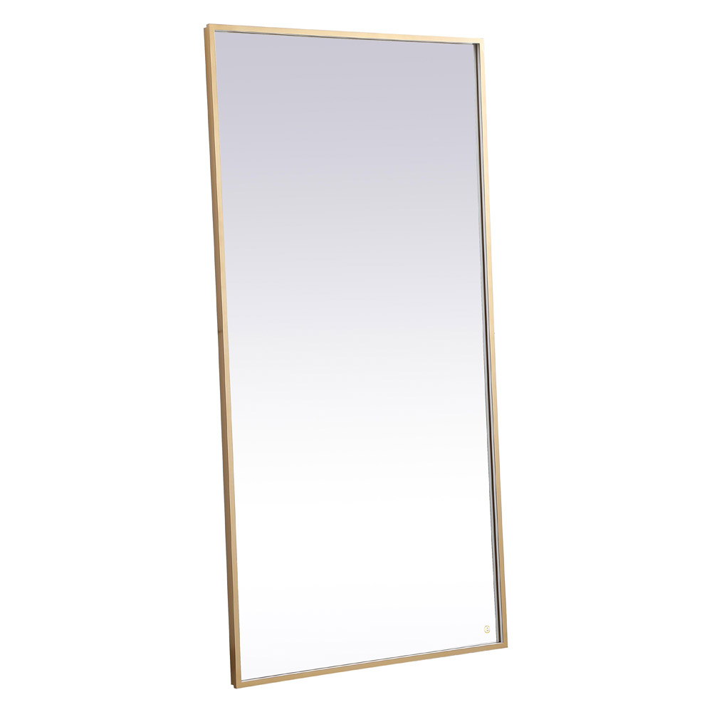 Elegant Wall Mirror - Brass, D 72", H 36" (MRE63672BR)