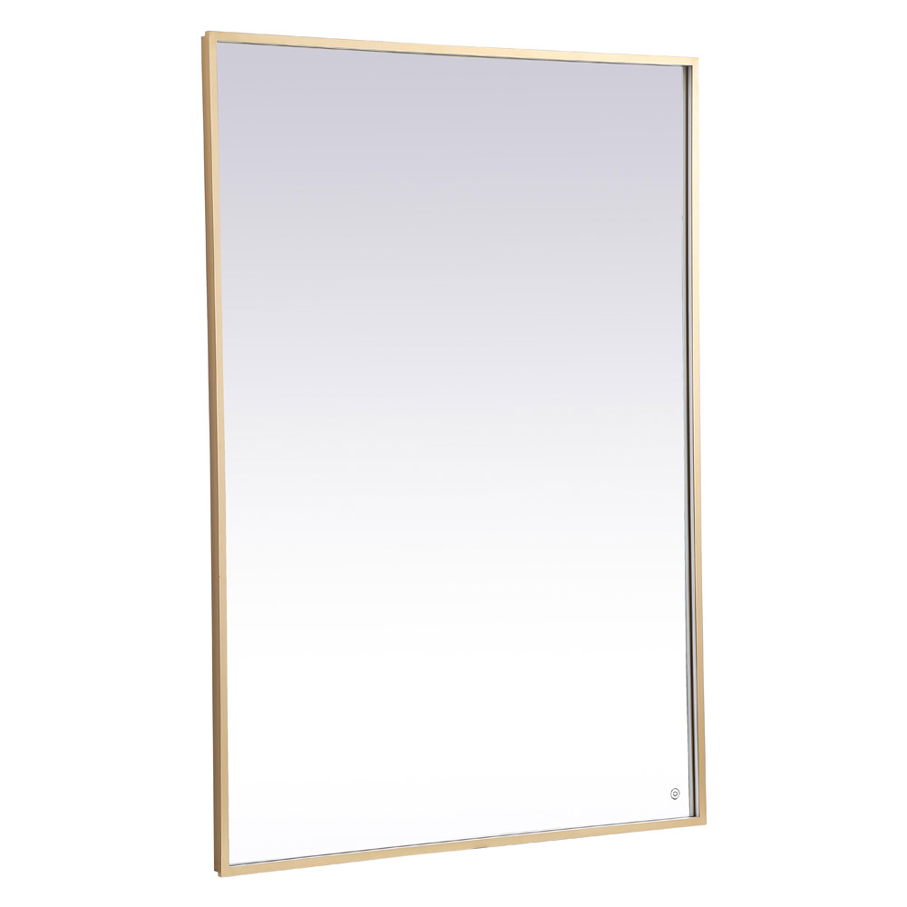 Elegant Wall Mirror - Brass, D 60", H 42" (MRE64260BR)