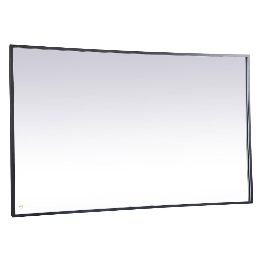 Elegant Wall Mirror - Black, D 72", H 42" (MRE64272BK)