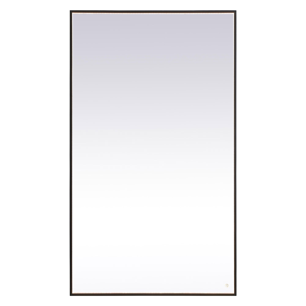 Elegant Wall Mirror - Black, D 72", H 42" (MRE64272BK)