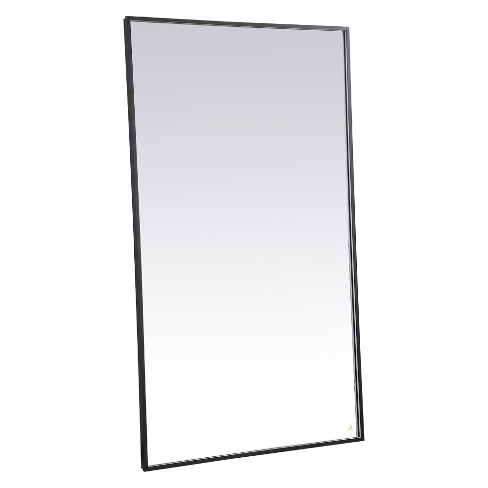 Elegant Wall Mirror - Black, D 72", H 42" (MRE64272BK)