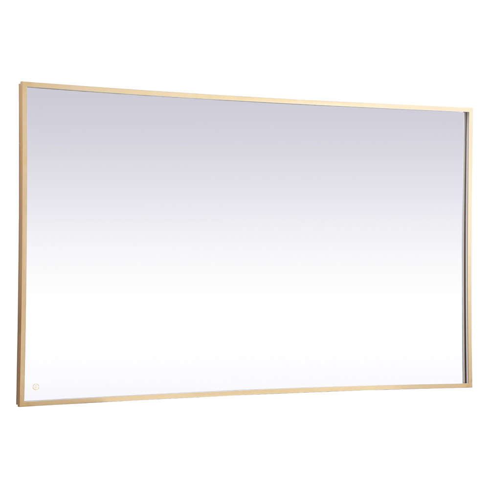 Elegant Wall Mirror - Brass, D 72", H 42" (MRE64272BR)