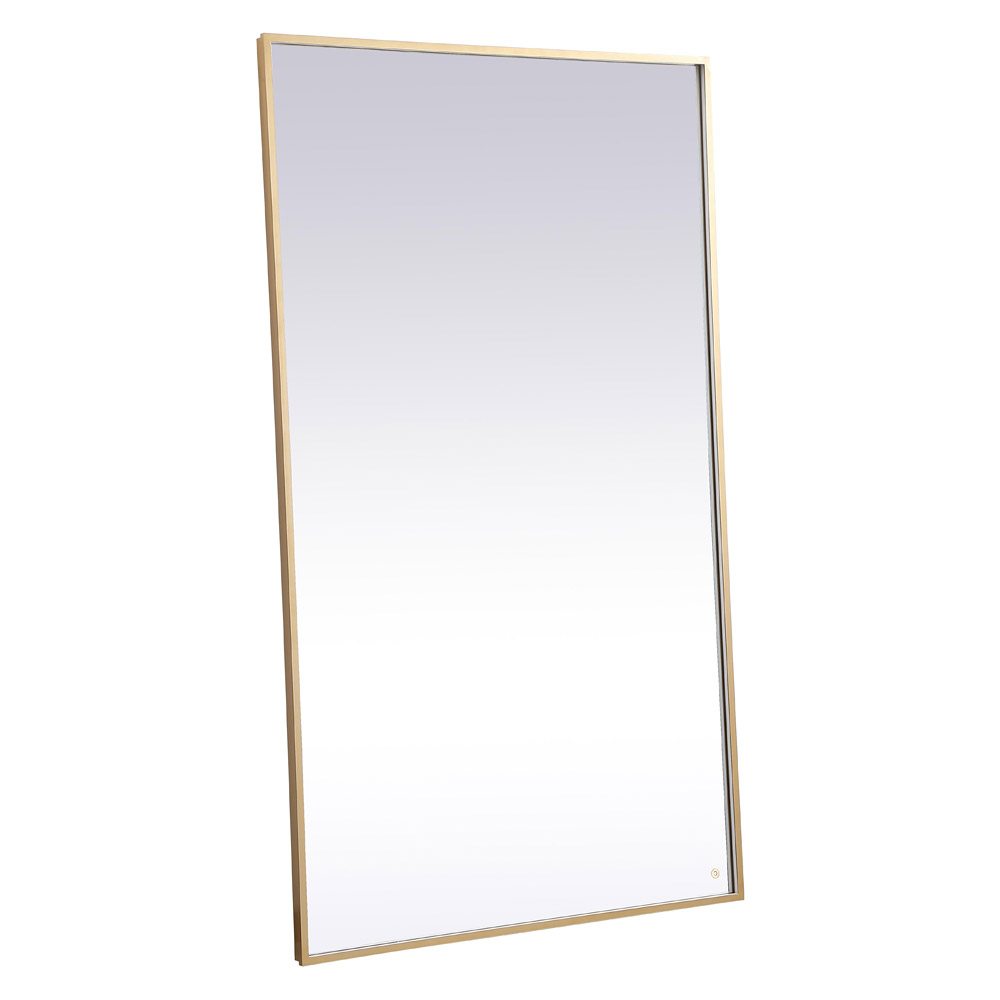 Elegant Wall Mirror - Brass, D 72", H 42" (MRE64272BR)