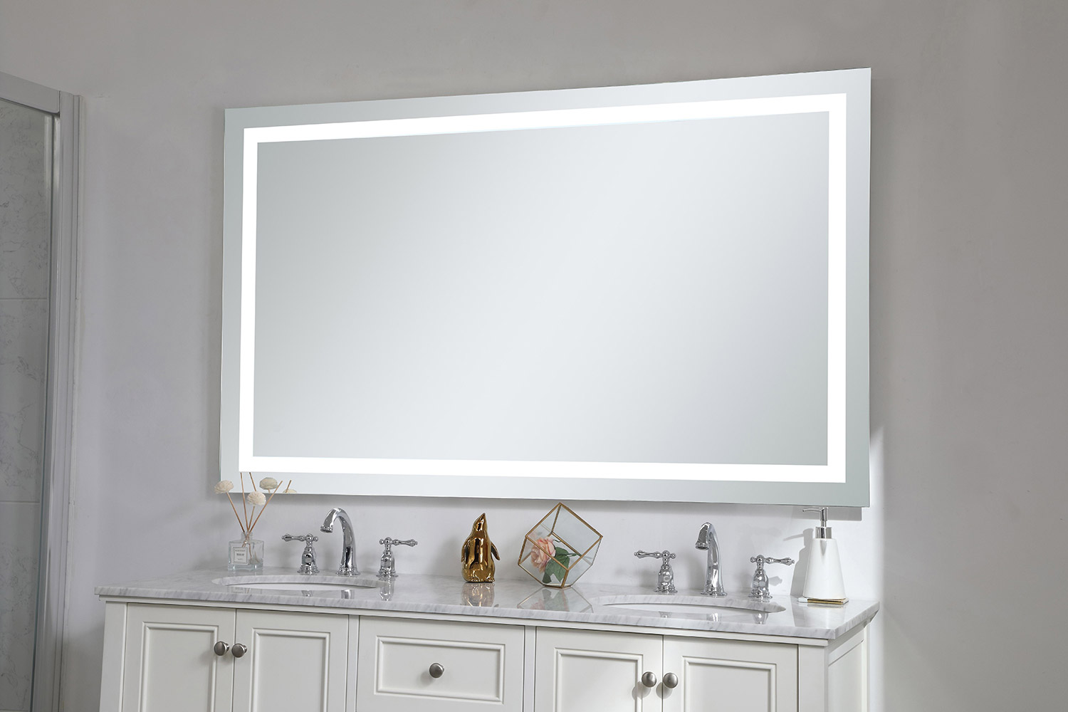 Elegant Wall Mirror - Clear, D 32", H 60" (MRE73260)