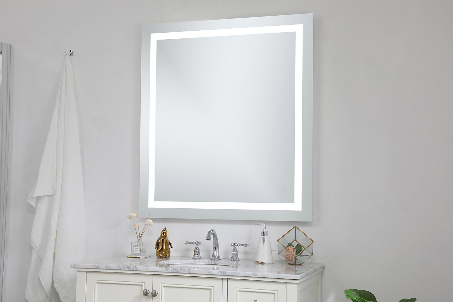 Elegant Wall Mirror - Clear, D 36", H 40" (MRE73640)