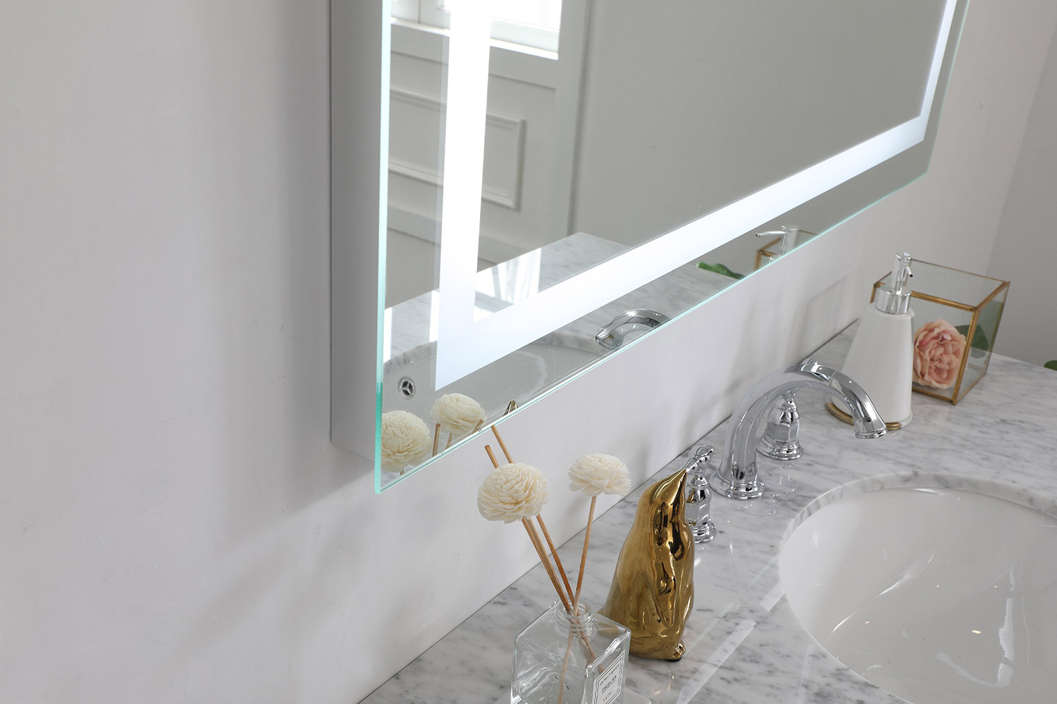 Elegant Wall Mirror - Clear, D 36", H 40" (MRE73640)