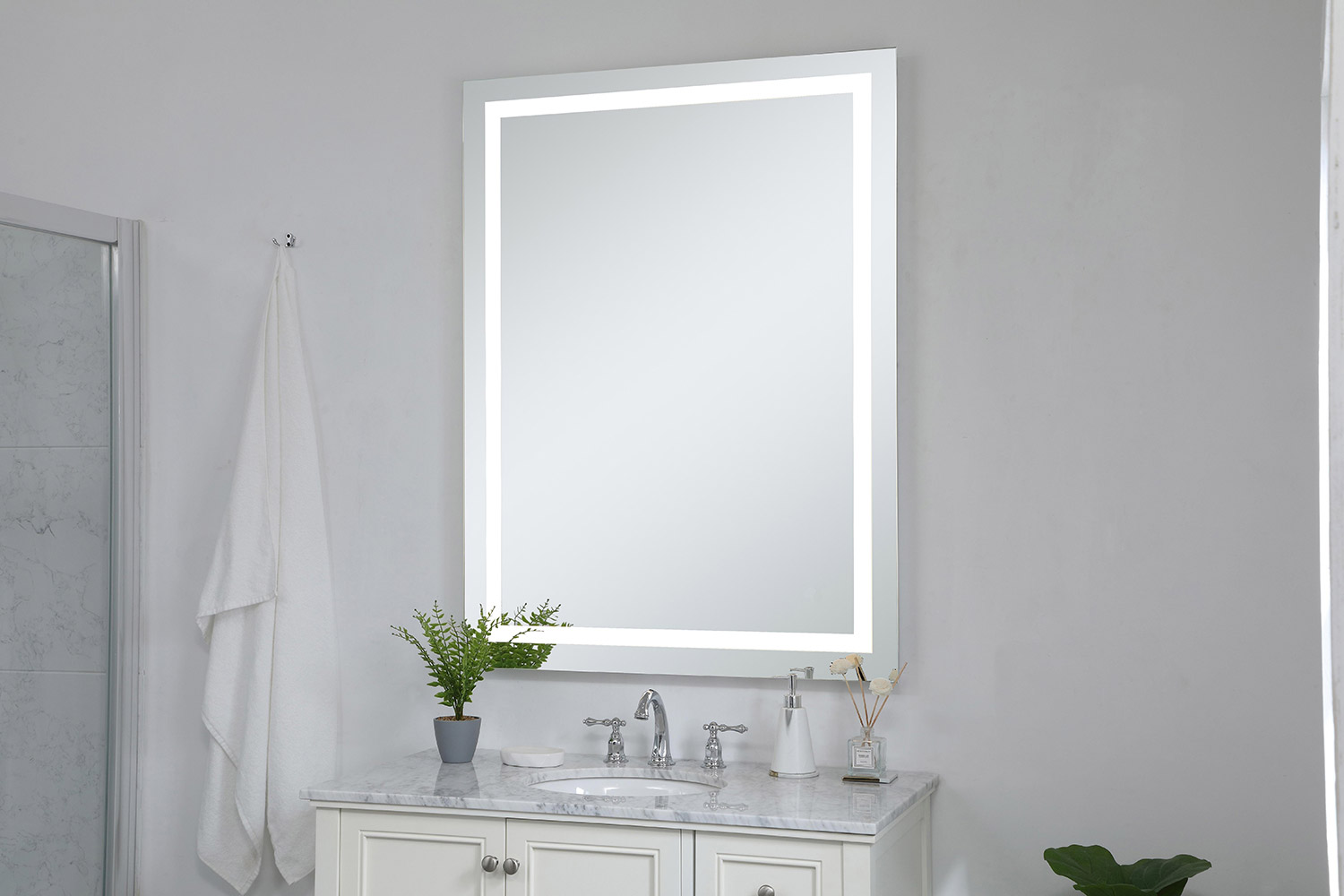 Elegant Wall Mirror - Clear, D 36", H 48" (MRE73648)