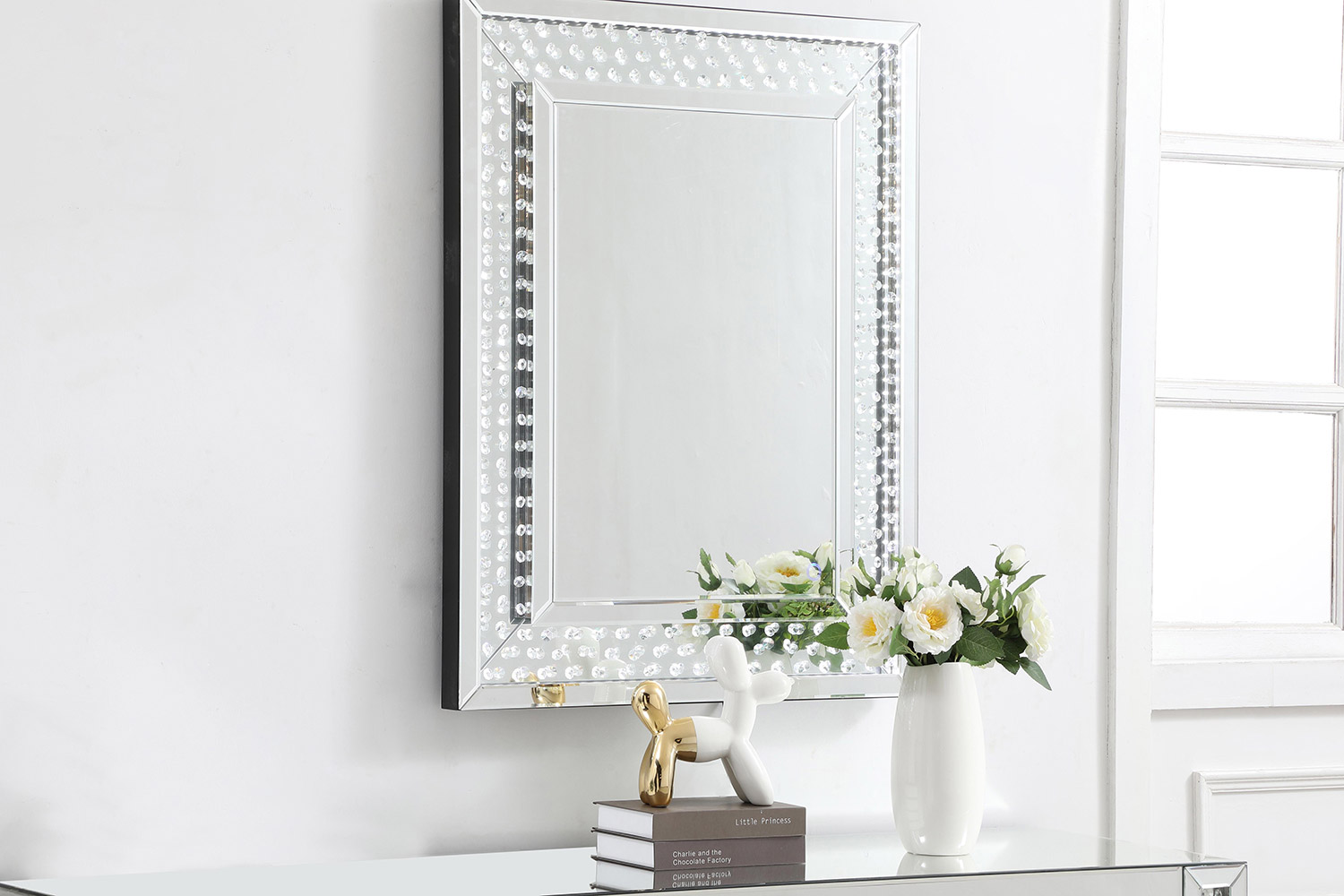 Elegant Wall Mirror - Clear, L 28" (MRE92836)