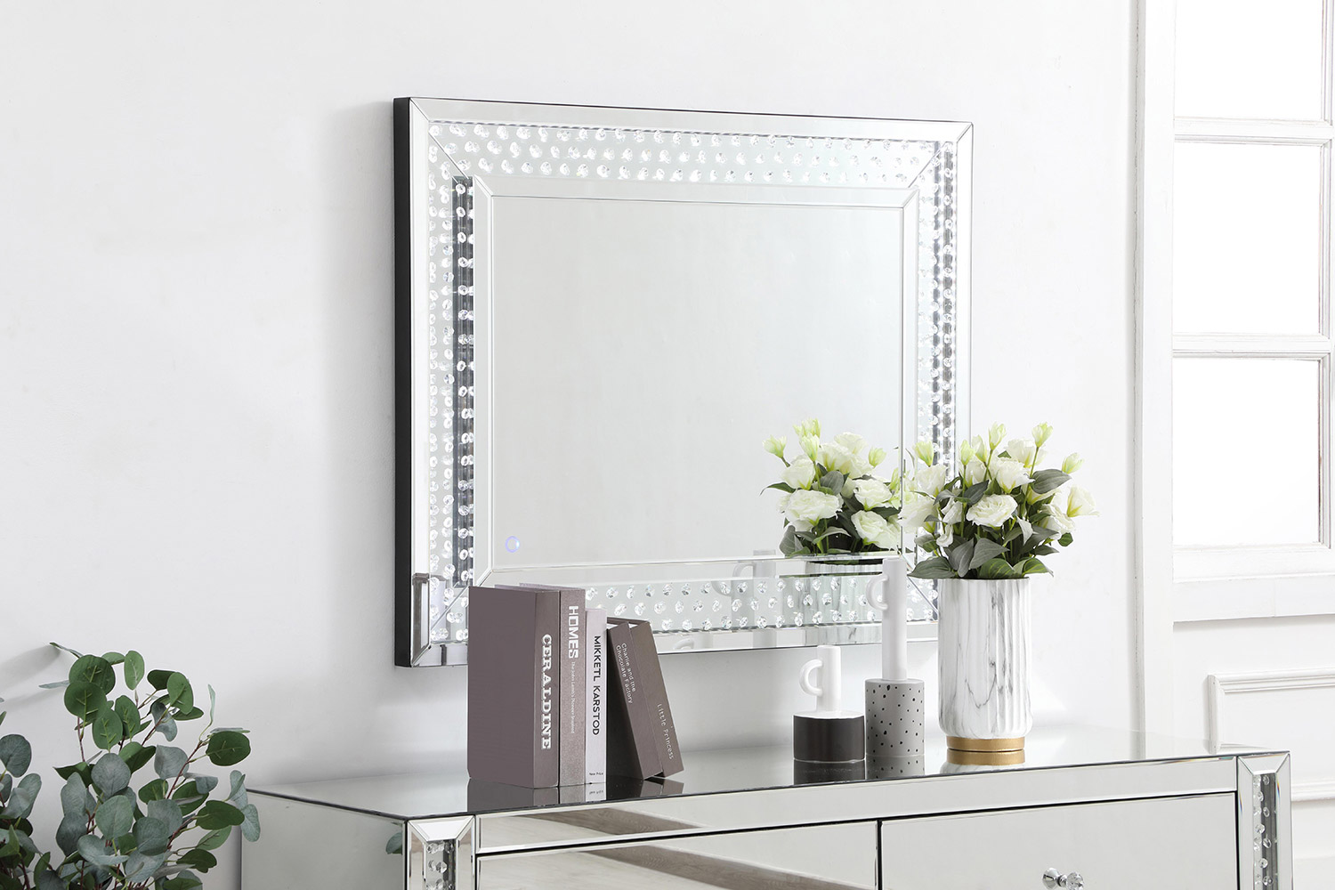 Elegant Wall Mirror - Clear, D 32", H 40" (MRE93240)